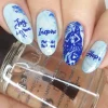 Royal Blue (B375) - Dark Blue Stamping Polish