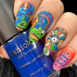 Royal Blue (B375) - Dark Blue Stamping Polish