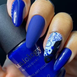 Royal Blue (B375) - Dark Blue Stamping Polish
