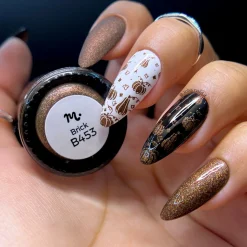 Rustic: Brick (B453) - Brown Sand Stamping Polish