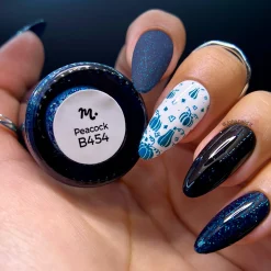 Rustic: Peacock (B454) - Blue Holo-Sanded Stamping Polish
