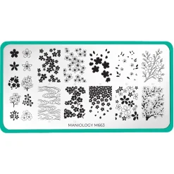 Sakura Showers (M663) - Nail Stamping Plate