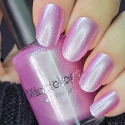 Satin Slumber: Night Gown (P176) - Pink Smooth Metallic Nail Polish
