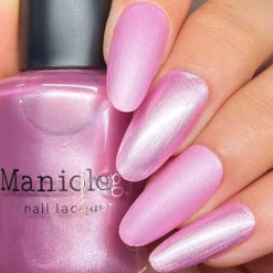Satin Slumber: Night Gown (P176) - Pink Smooth Metallic Nail Polish
