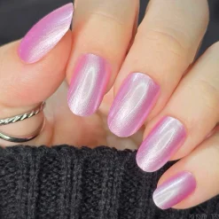 Satin Slumber: Night Gown (P176) - Pink Smooth Metallic Nail Polish