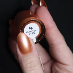 Satin Slumber: Pillow Talk (P175) - Coral Smooth Metallic Nail Polish