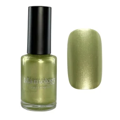 Satin Slumber: Velvet Eyemask (P180) - Green Smooth Metallic Nail Polish