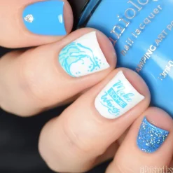 School's Out: Blue Glue (B288) - Neon Blue Stamping Polish