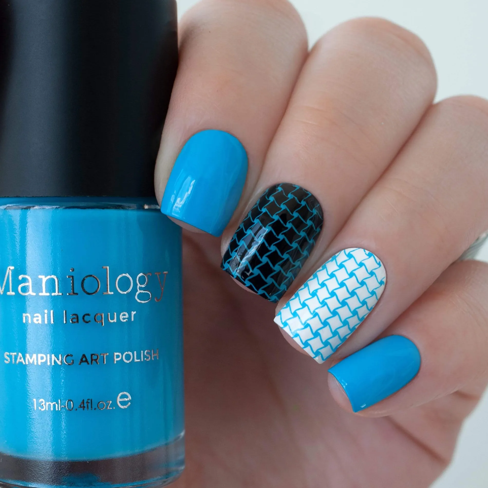 School's Out: Blue Glue (B288) - Neon Blue Stamping Polish