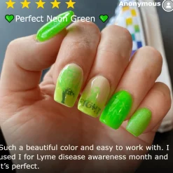 School's Out: Food Fight (B287) - Neon Green Stamping Polish