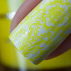 School's Out: Pencils Down (B286) - Neon Yellow Stamping Polish