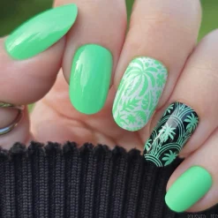 Seafoam Swell (B554) - Cream Teal Stamping Polish