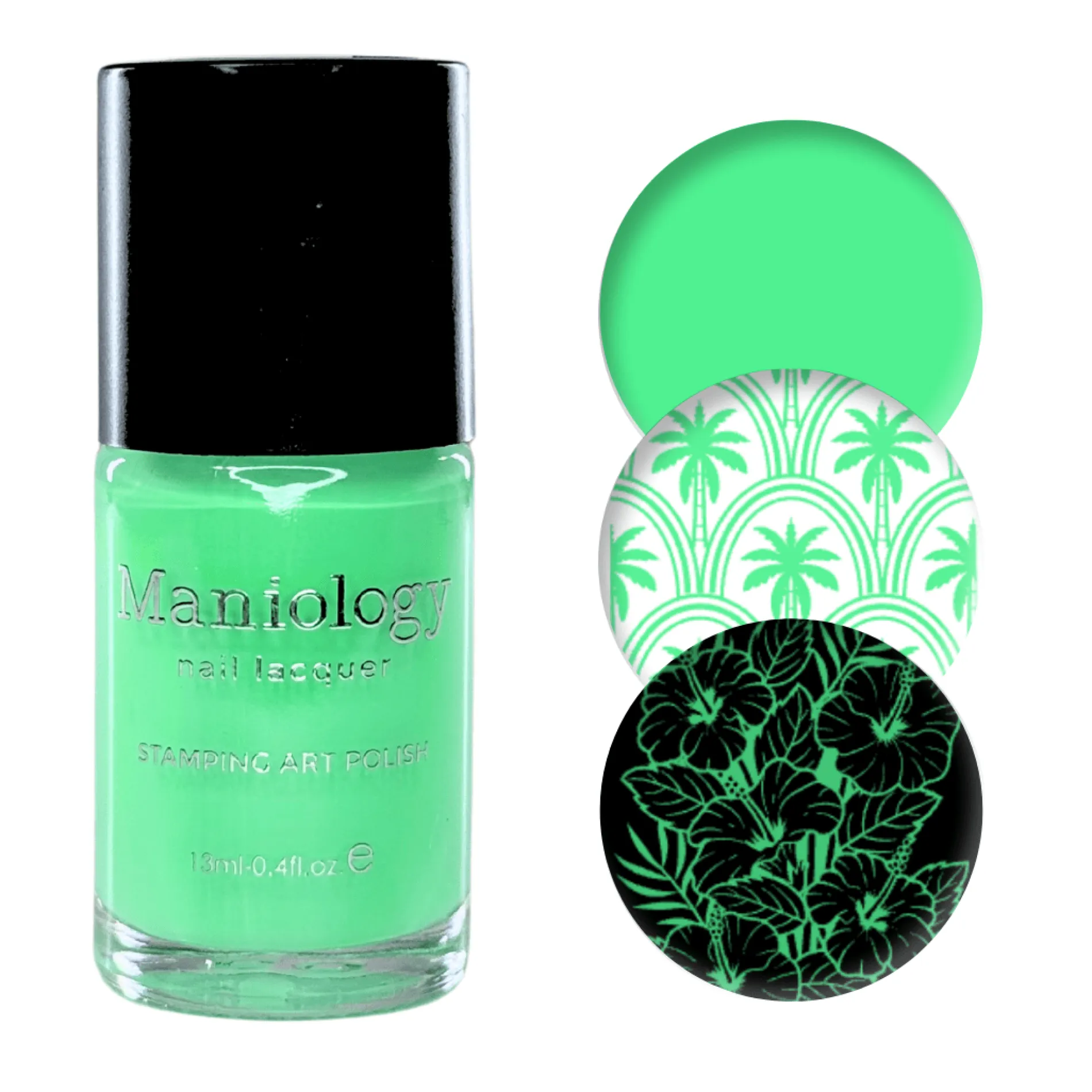 Seafoam Swell (B554) - Cream Teal Stamping Polish