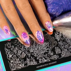 Seashell (B278) - Neon Pink Stamping Polish