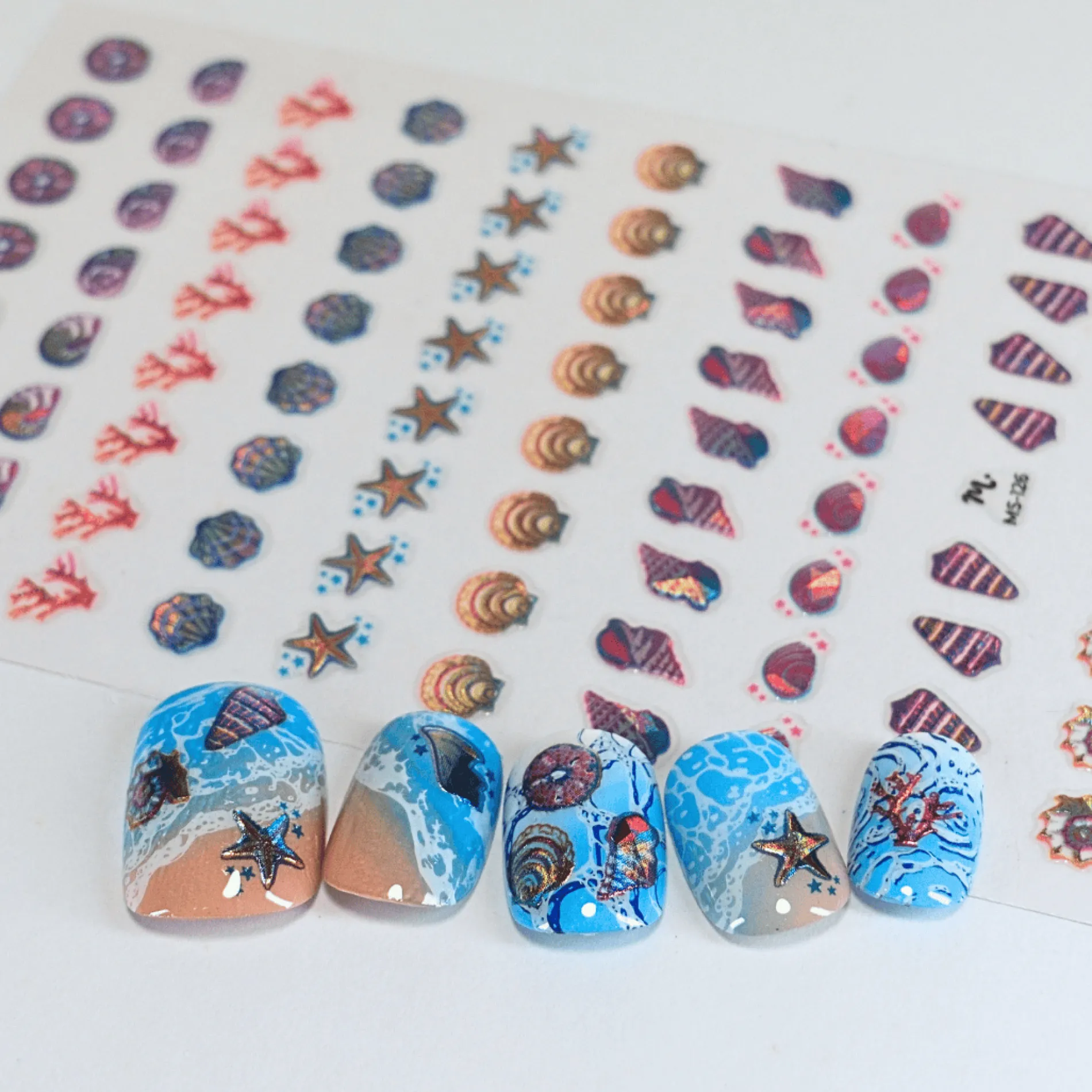 Seashore Gems (MS-126) - Nail Art Sticker