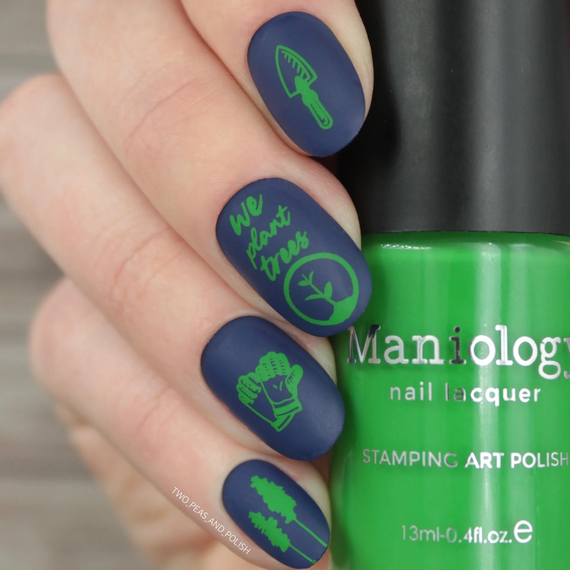 Seedling (B429) - Green Cream Stamping Polish
