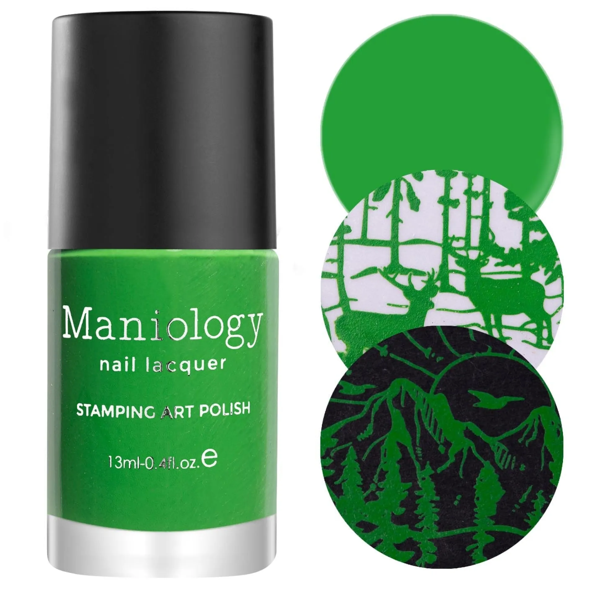 Seedling (B429) - Green Cream Stamping Polish