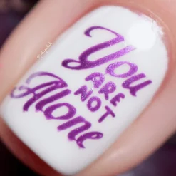 Serenity (B413) - Purple Silver Metallic Stamping Polish