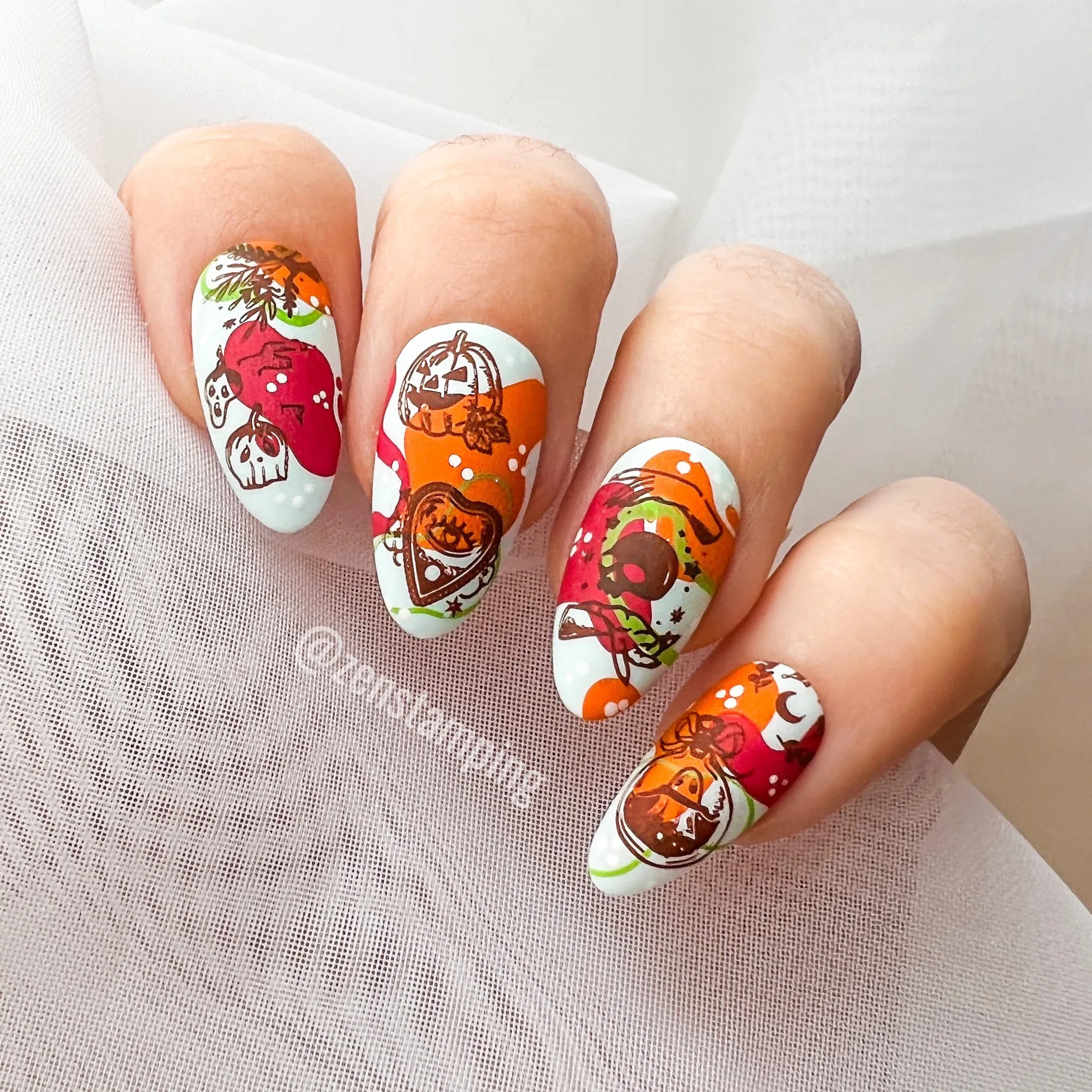 Shadowy Halloween (M312-M316) - Set of 5 Nail Stamping Plates