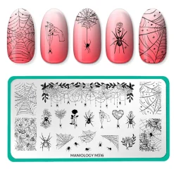 Shadowy Halloween (M312-M316) - Set of 5 Nail Stamping Plates