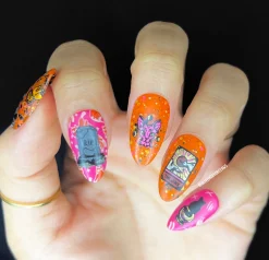 Shadowy Halloween (M312-M316) - Set of 5 Nail Stamping Plates