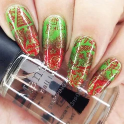 Shaka Santa ( B411 ) - Sand Red Stamping Polish