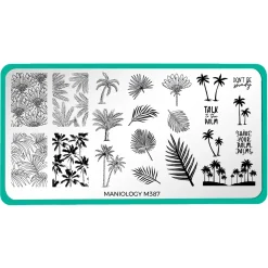 Shake Your Palm Fronds (M387) - Nail Stamping Plate