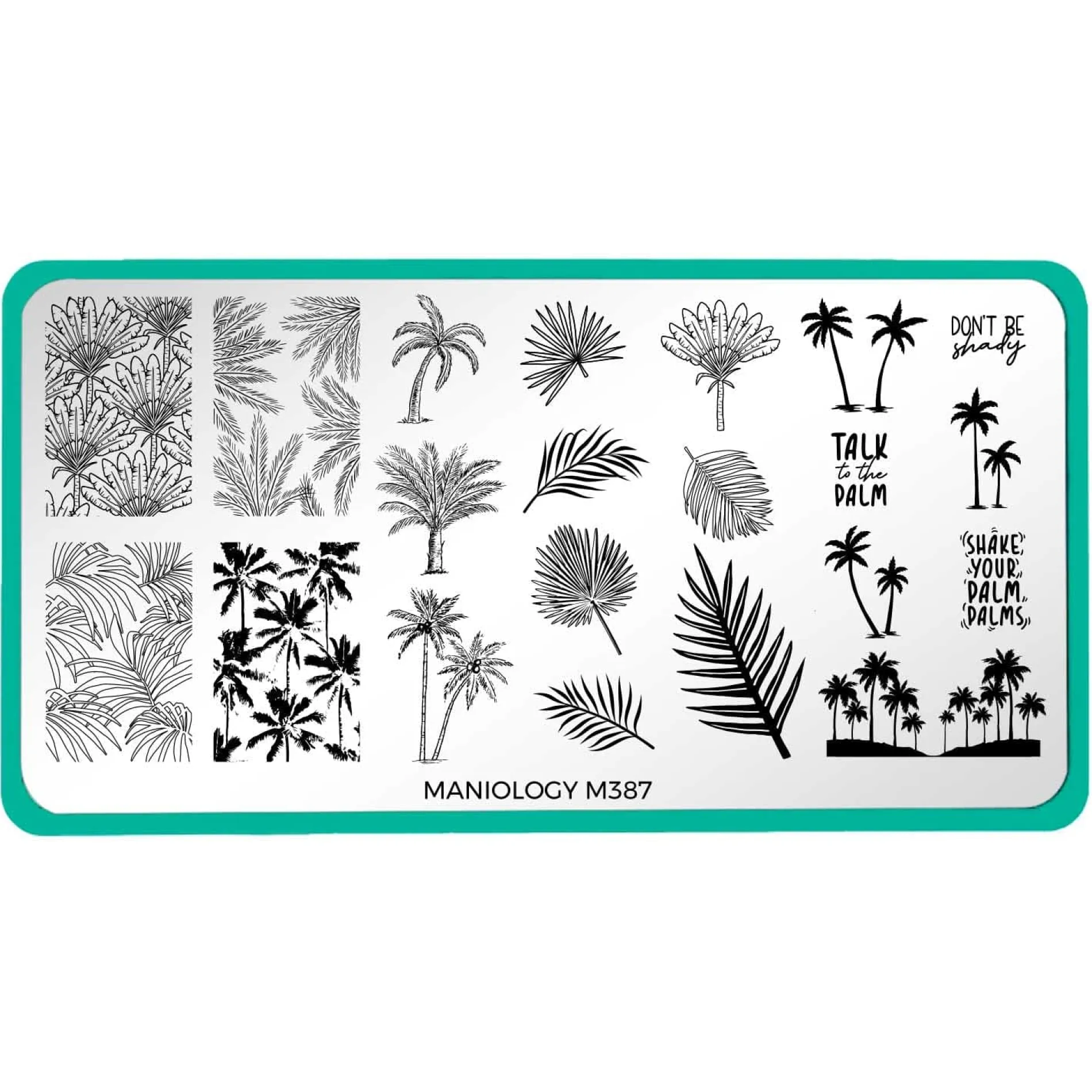 Shake Your Palm Fronds (M387) - Nail Stamping Plate