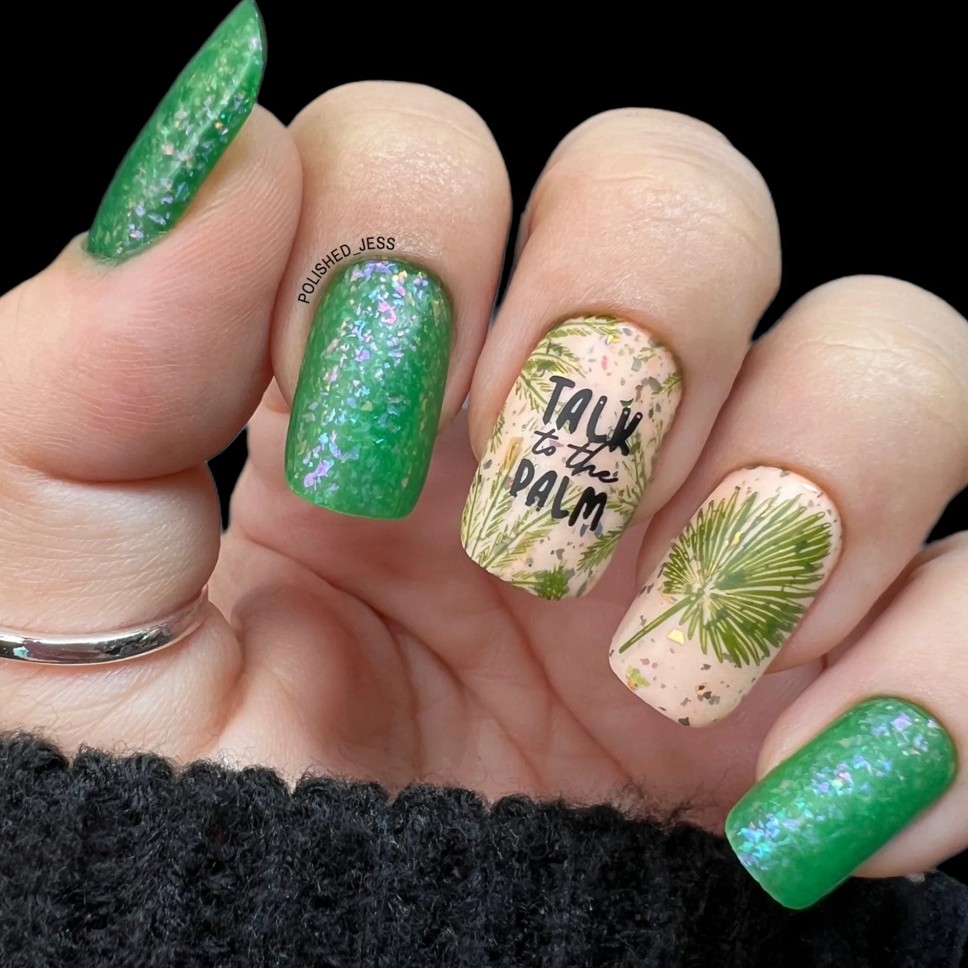 Shake Your Palm Fronds (M387) - Nail Stamping Plate