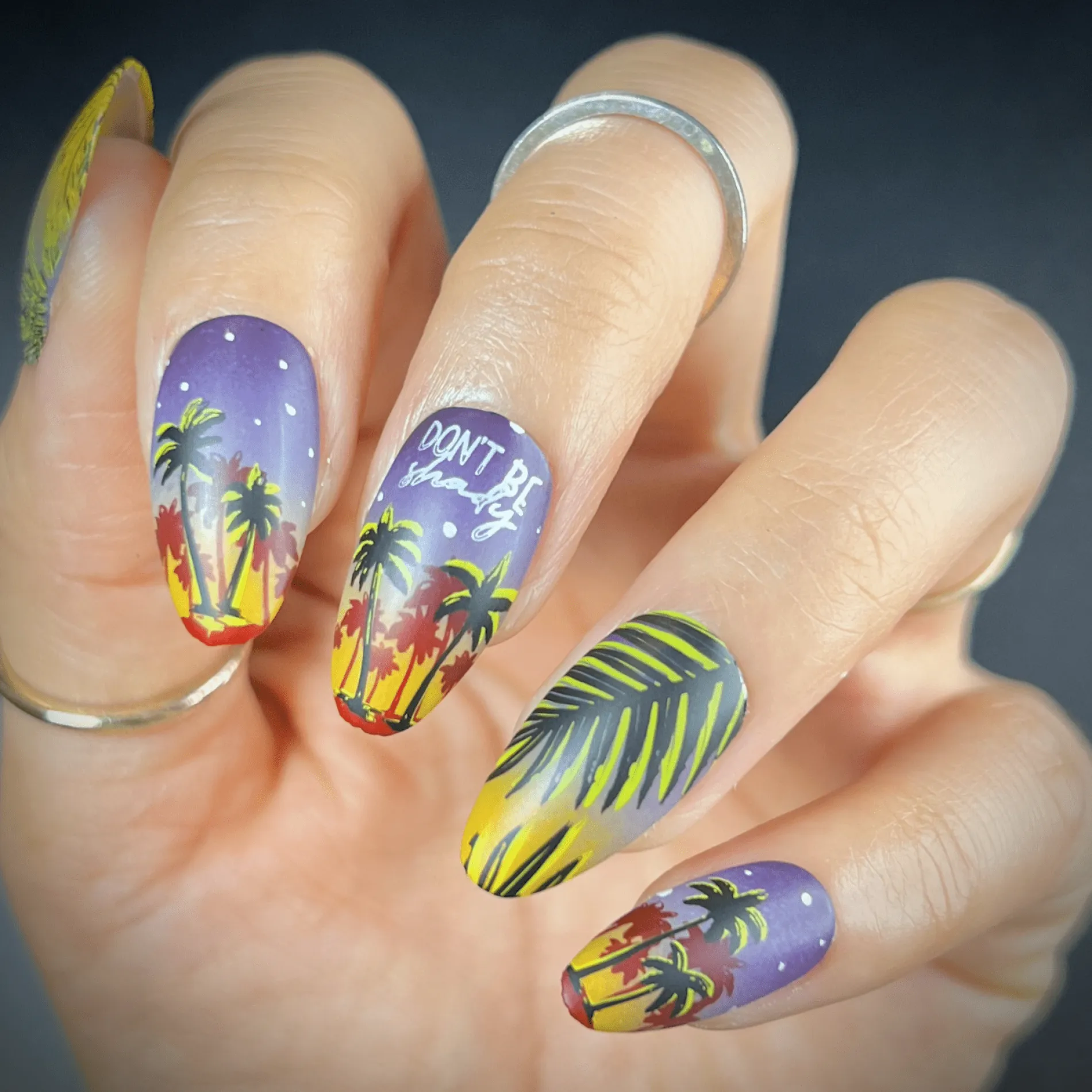 Shake Your Palm Fronds (M387) - Nail Stamping Plate