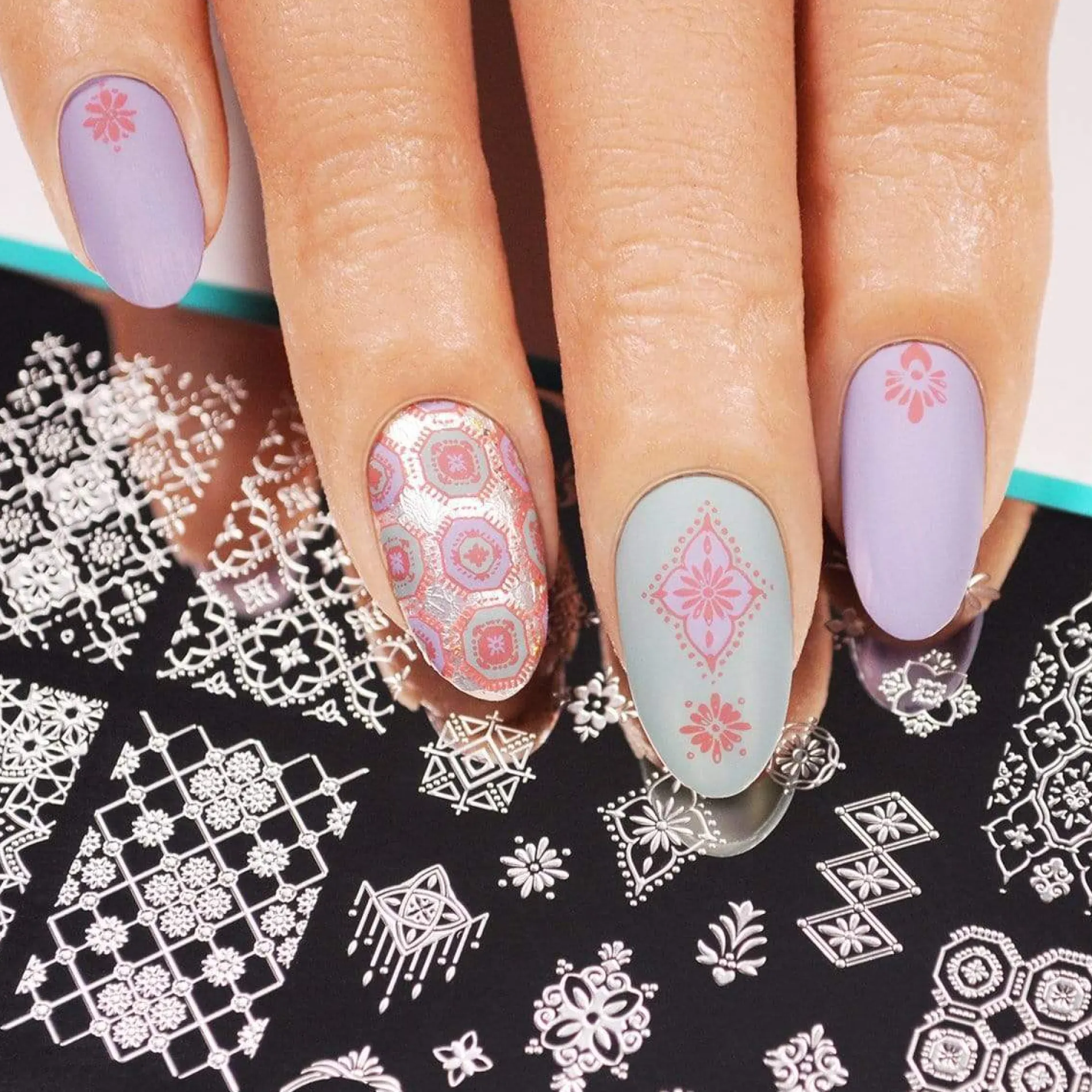 Shangri-La (B296) - Dusty Blue Stamping Polish