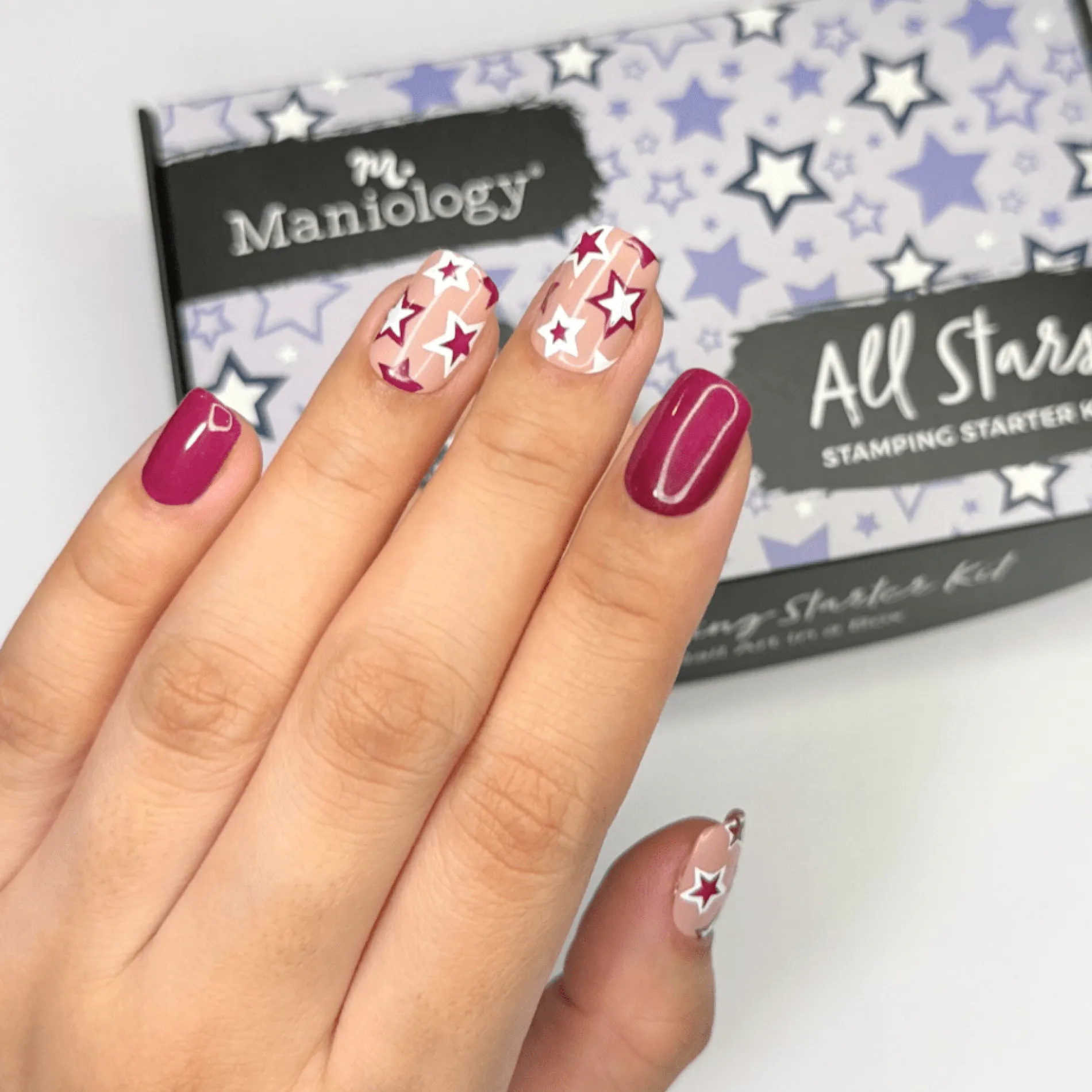 Shape Nouveau: All-Star (M483) - Nail Stamping Plate