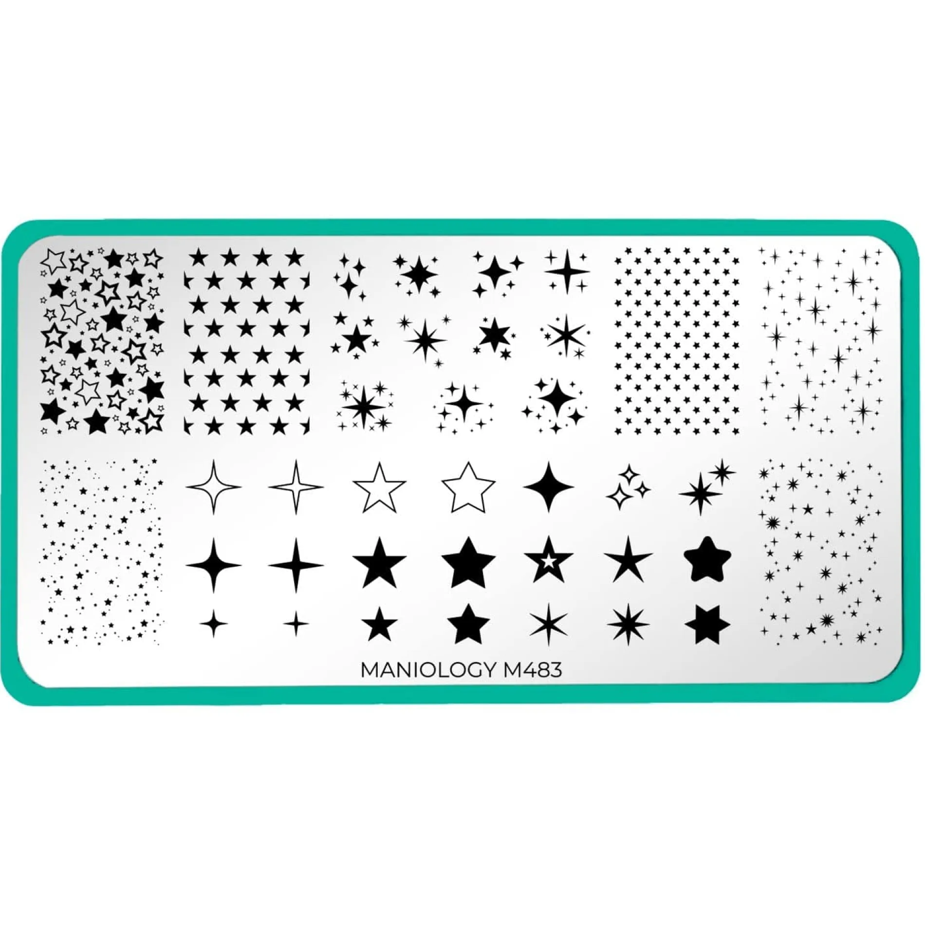 Shape Nouveau: All-Star (M483) - Nail Stamping Plate