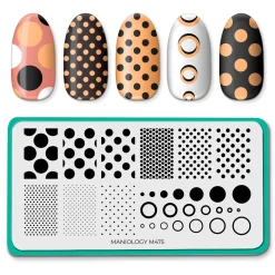 Shape Nouveau: Seeing Spots (M475) - Nail Stamping Plate