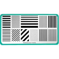 Shape Nouveau: Walk the Line (M474) - Nail Stamping Plate