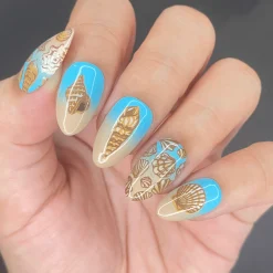 Shell Yeah! (M388) - Nail Stamping Plate