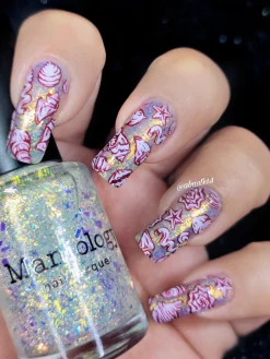Shell Yeah! (M388) - Nail Stamping Plate