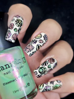 Shell Yeah! (M388) - Nail Stamping Plate