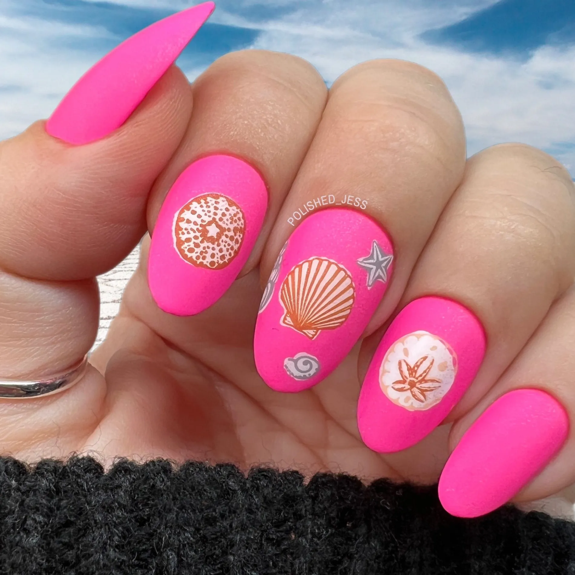Shell Yeah! (M388) - Nail Stamping Plate