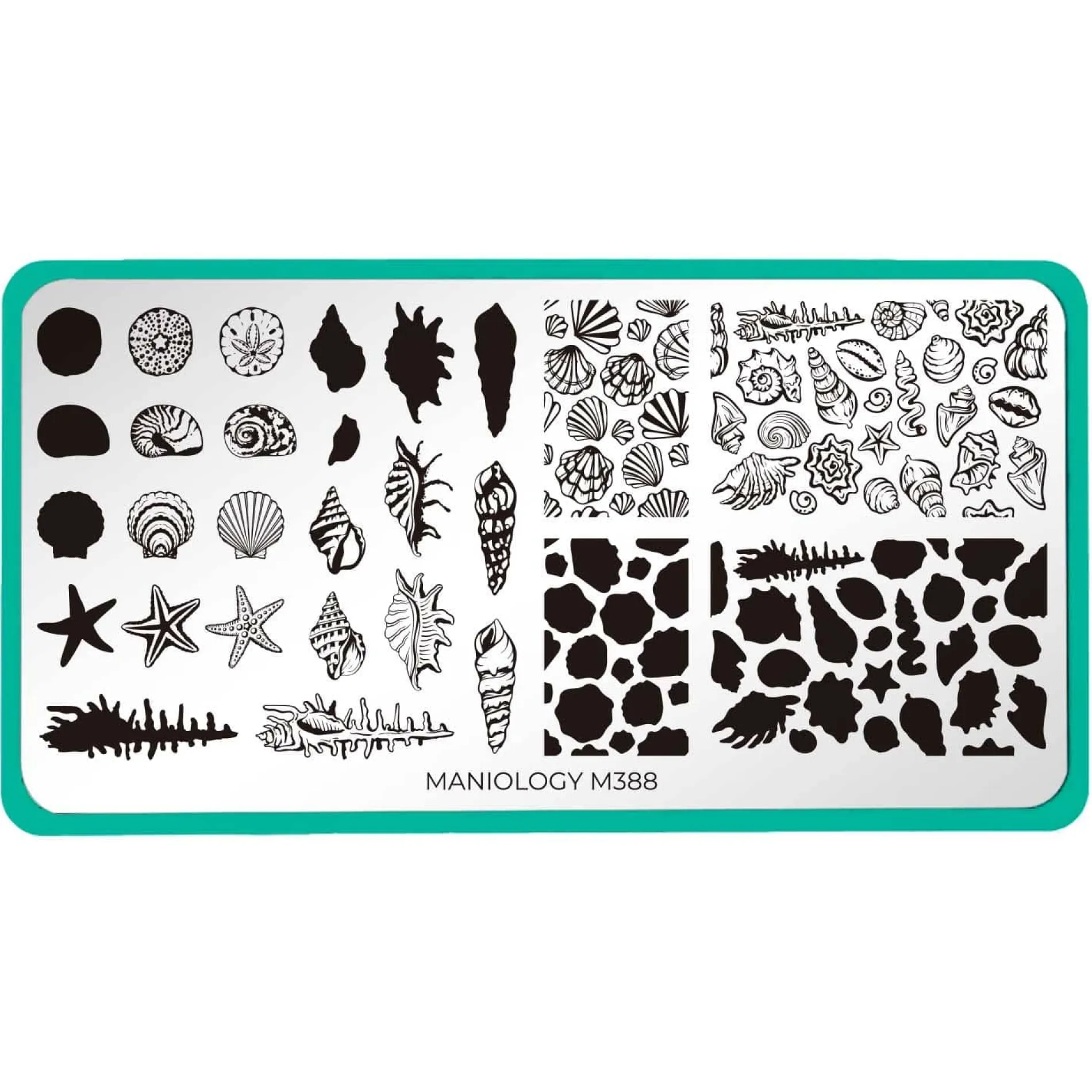 Shell Yeah! (M388) - Nail Stamping Plate