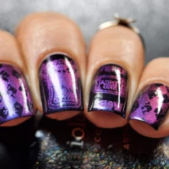 Silhouette (NA032) - Blue Duochrome Nail Art Powder