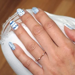 Simply Classic Nail Stamping Starter Kit with Blue Polish