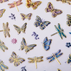 Sky Dancers - 2pc Nail Art Sticker Set
