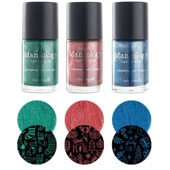 Sleigh Day: 3-Piece Metallic Stamping Polish Set