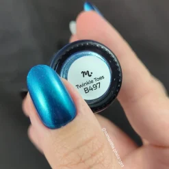 Sleigh Day: Twinkle Toes (B497) - Blue Metallic Stamping Polish