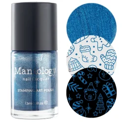 Sleigh Day: Twinkle Toes (B497) - Blue Metallic Stamping Polish