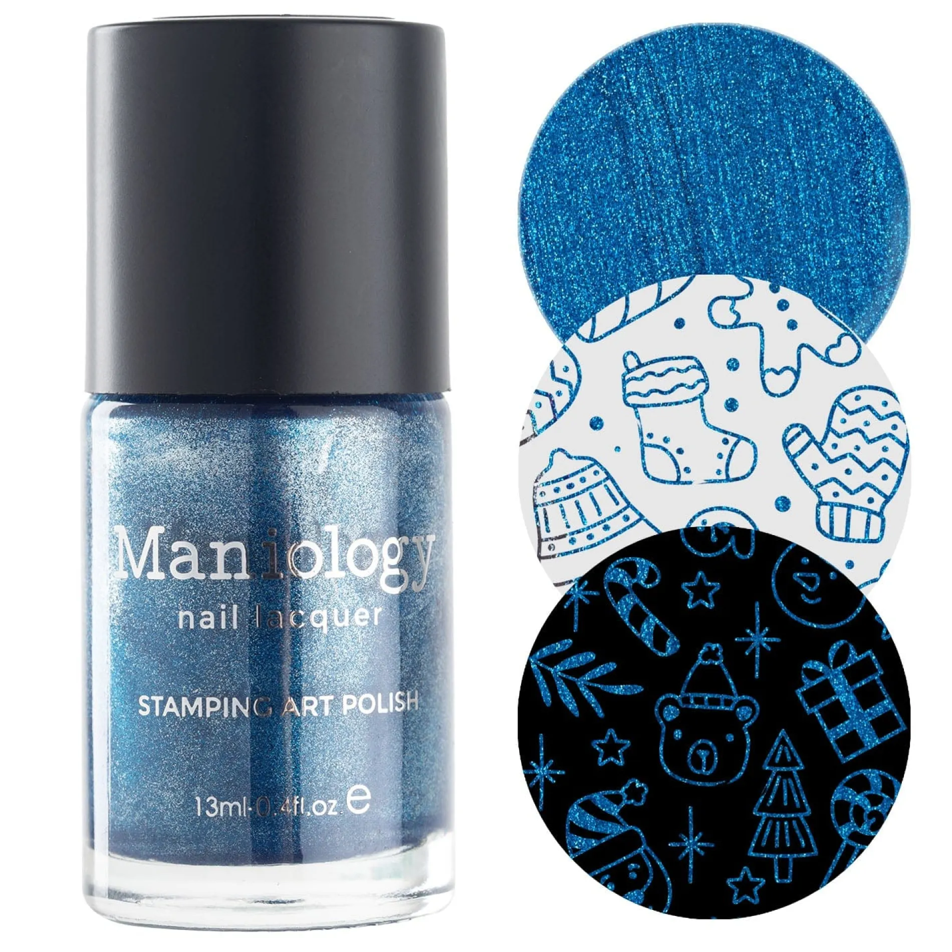 Sleigh Day: Twinkle Toes (B497) - Blue Metallic Stamping Polish