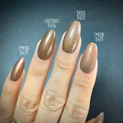 S'more (B479) - Metallic Pearl Chocolate Brown Stamping Polish