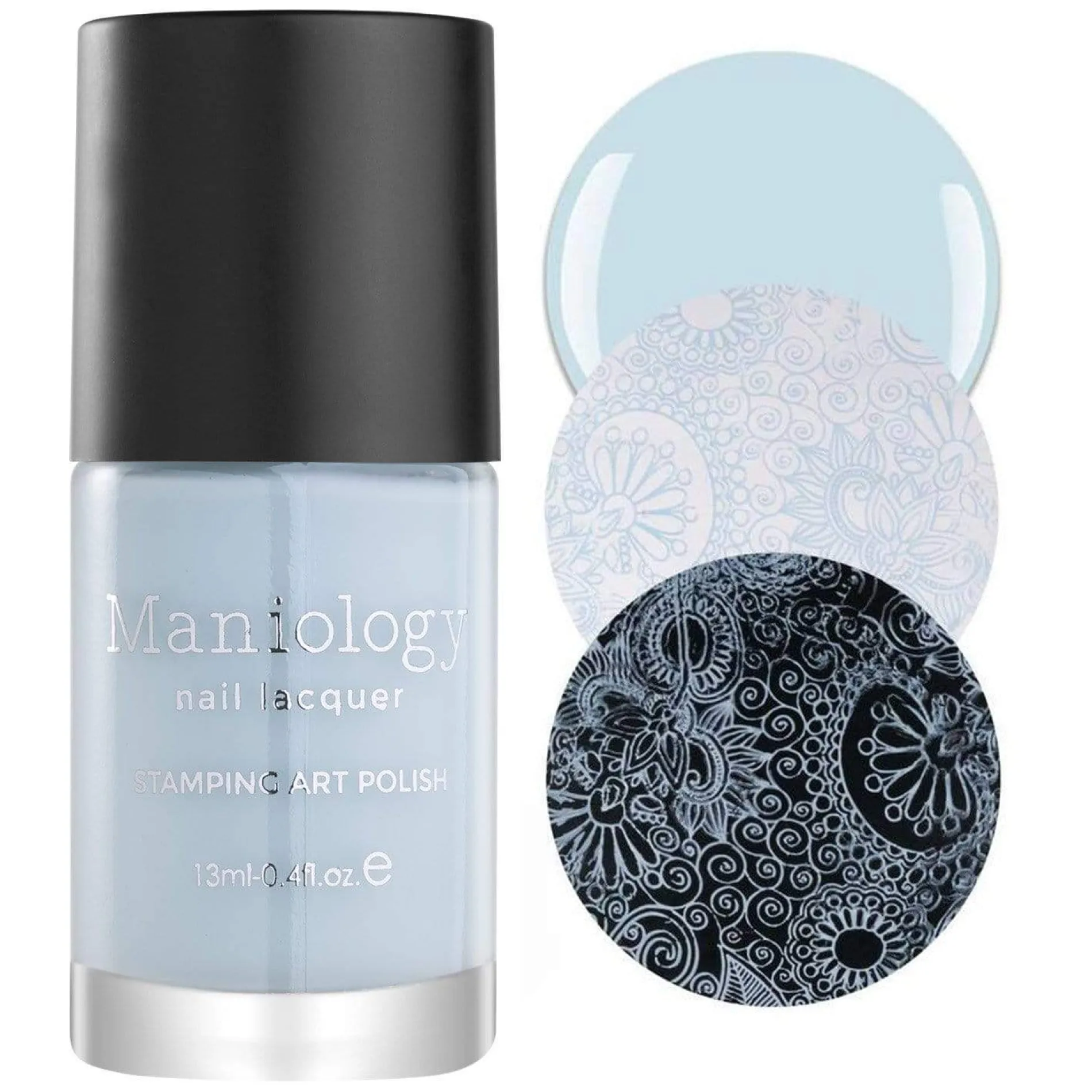 Snowflake Waltz Collection: Doll Dance (B226) - Light Blue Cream Stamping Polish