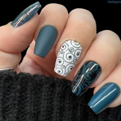 Snowflake Waltz: 6-Piece Stamping Art Polish Set